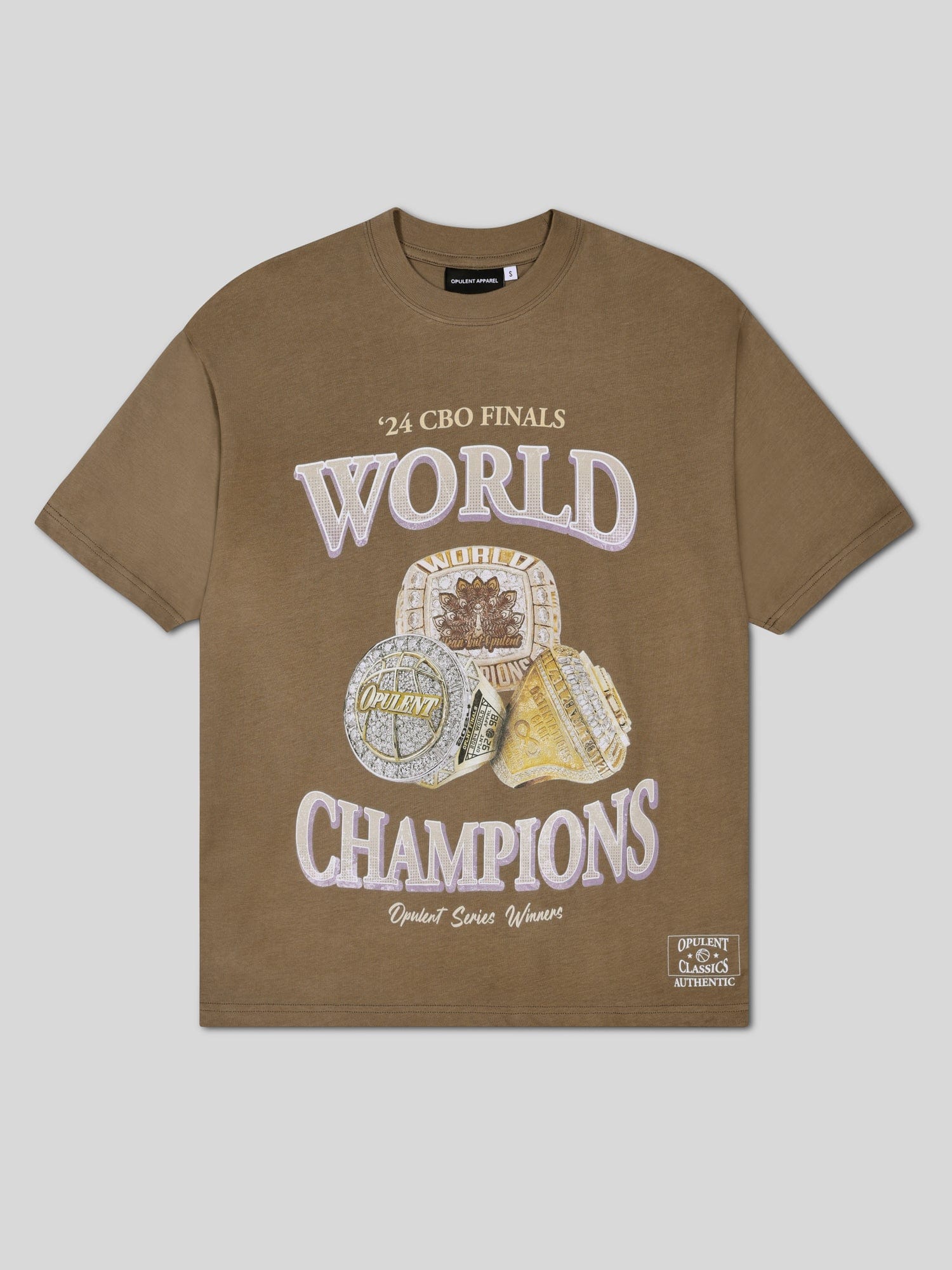 Opulent Apparel CBO Championship T-Shirt - Brown