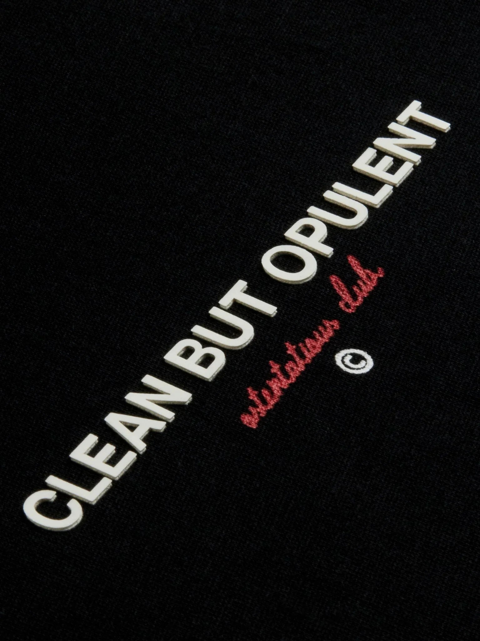 CBO Ostentatious Club T-Shirt - Onyx/Red Opulent Apparel