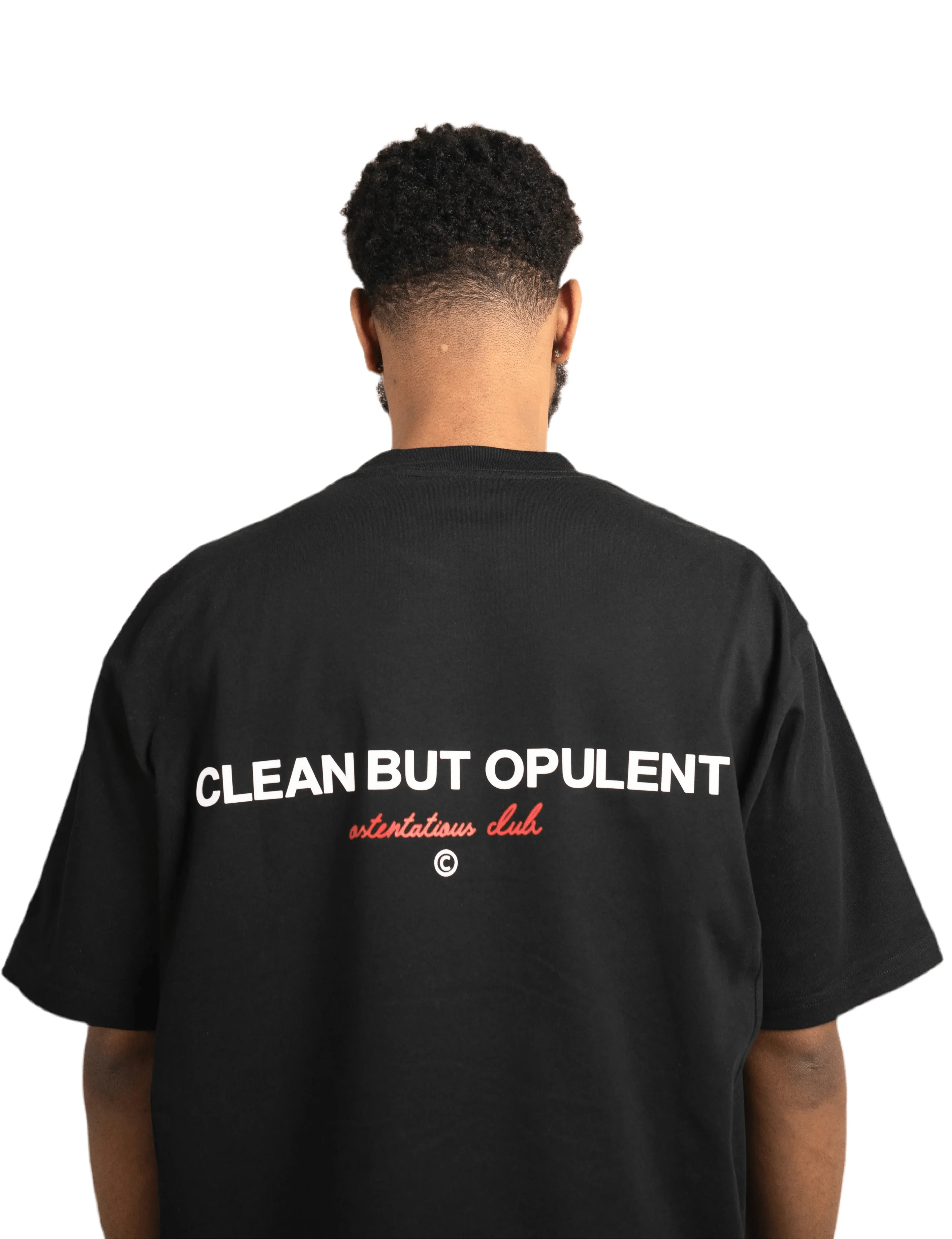 CBO Ostentatious Club T-Shirt - Onyx/Red Opulent Apparel
