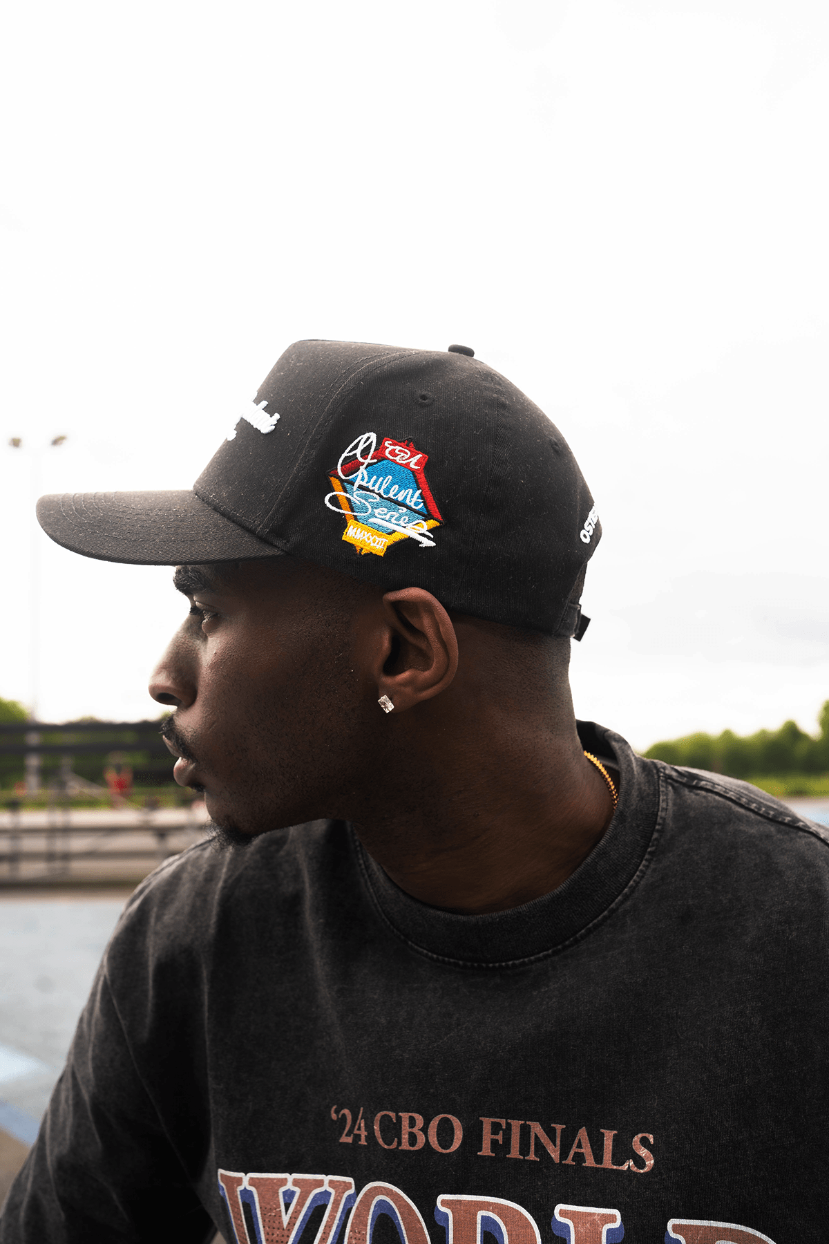 CBO Sports Division Baseball Cap - Black Opulent Apparel