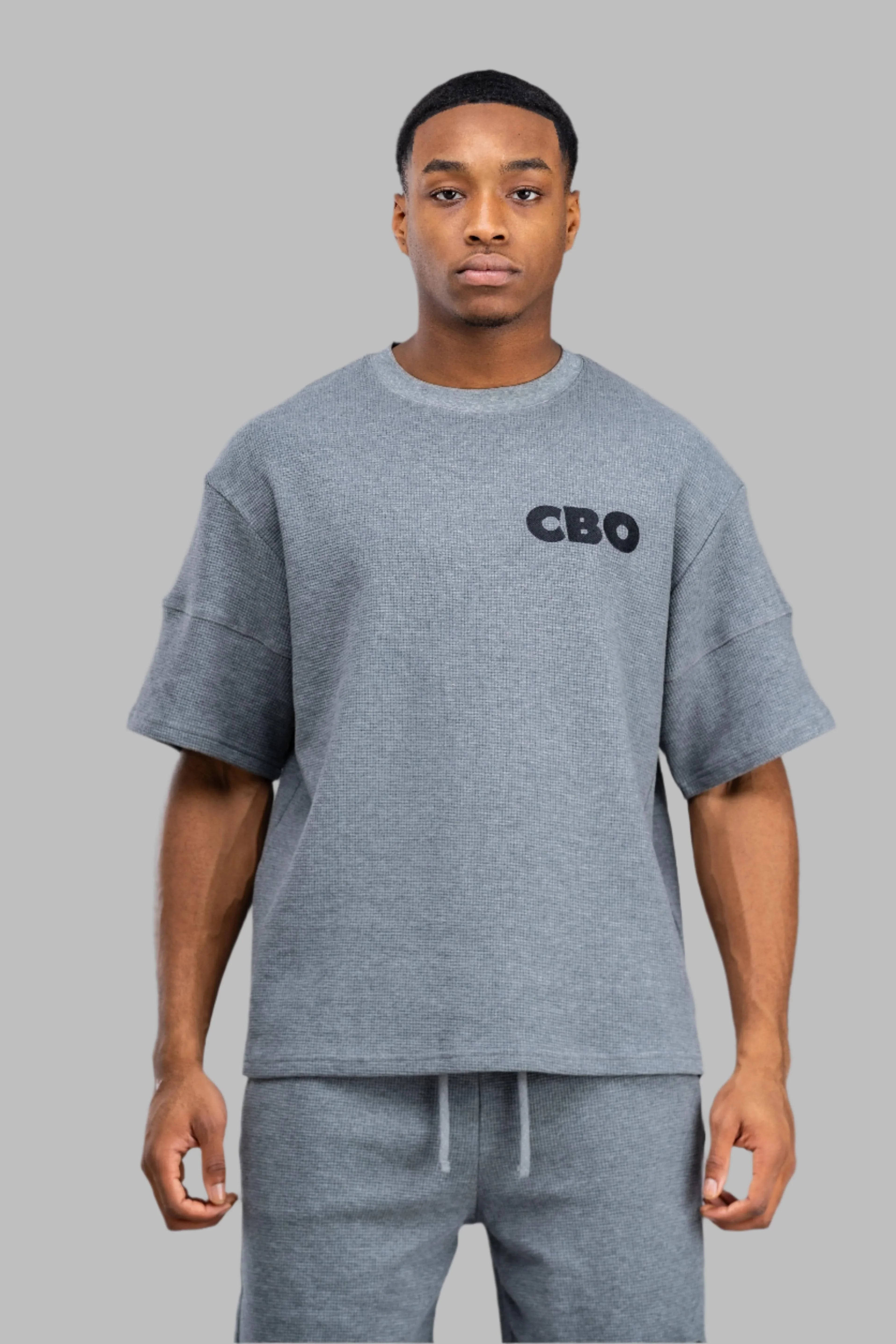 Opulent Apparel CBO Waffle T-Shirt - Grey