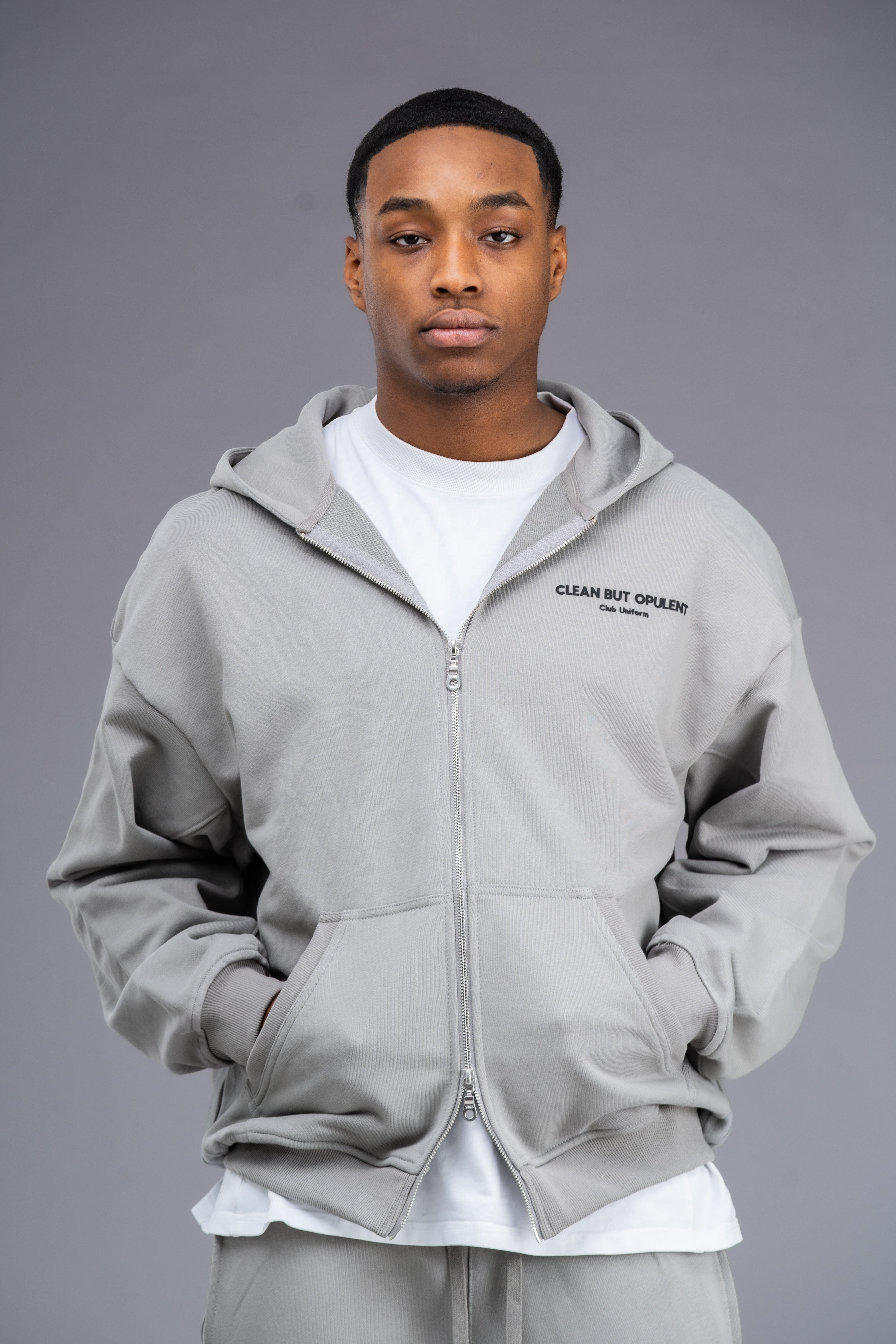 Opulent Apparel Club Uniform Hoodie - Ash Grey
