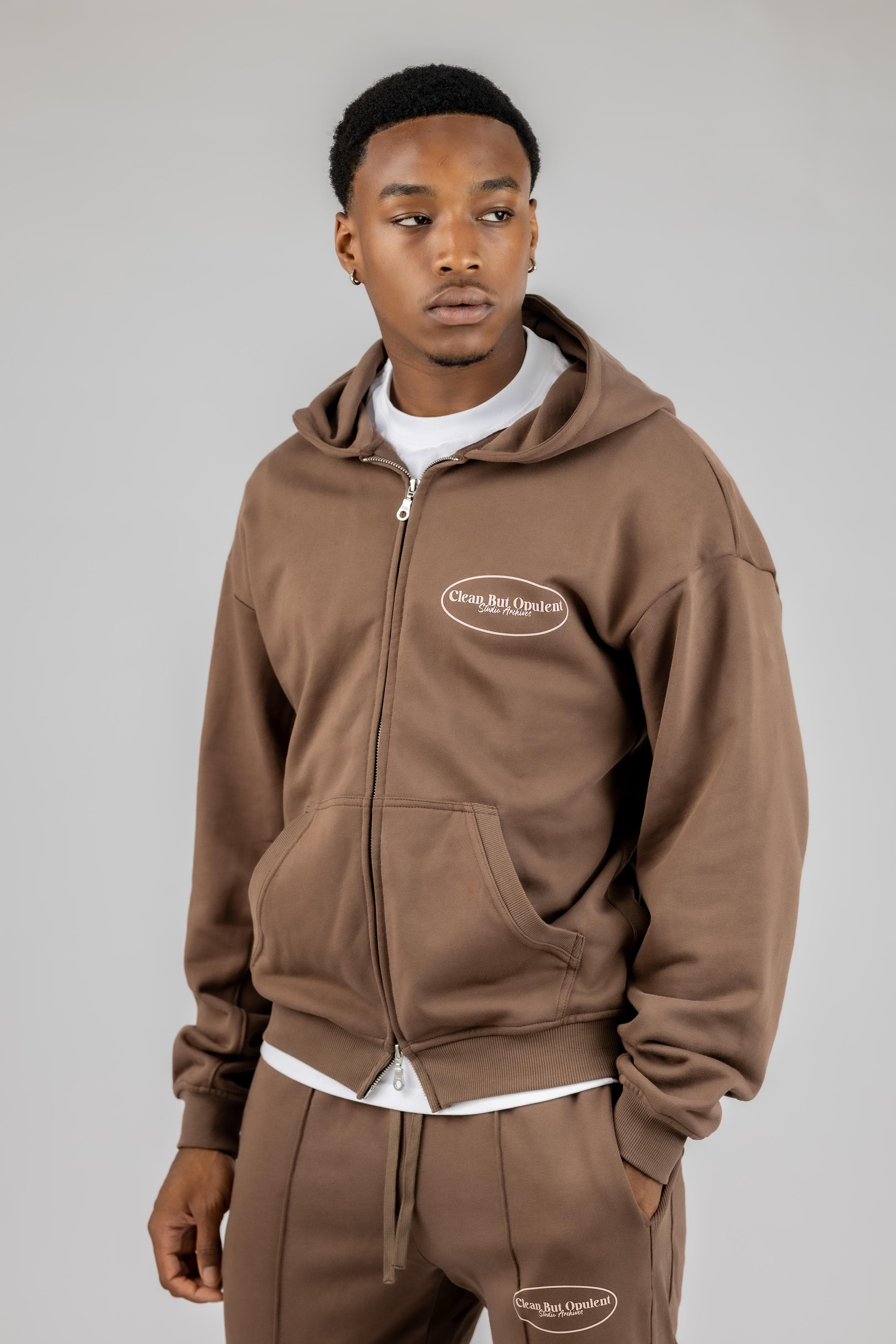 Opulent Apparel Hoodie Studio Archive Hoodie - Cocoa