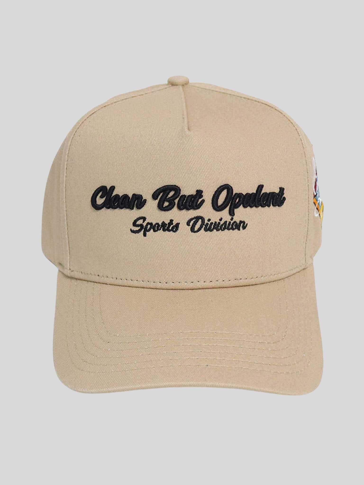 CBO Sports Division Baseball Cap - Tan Opulent Apparel
