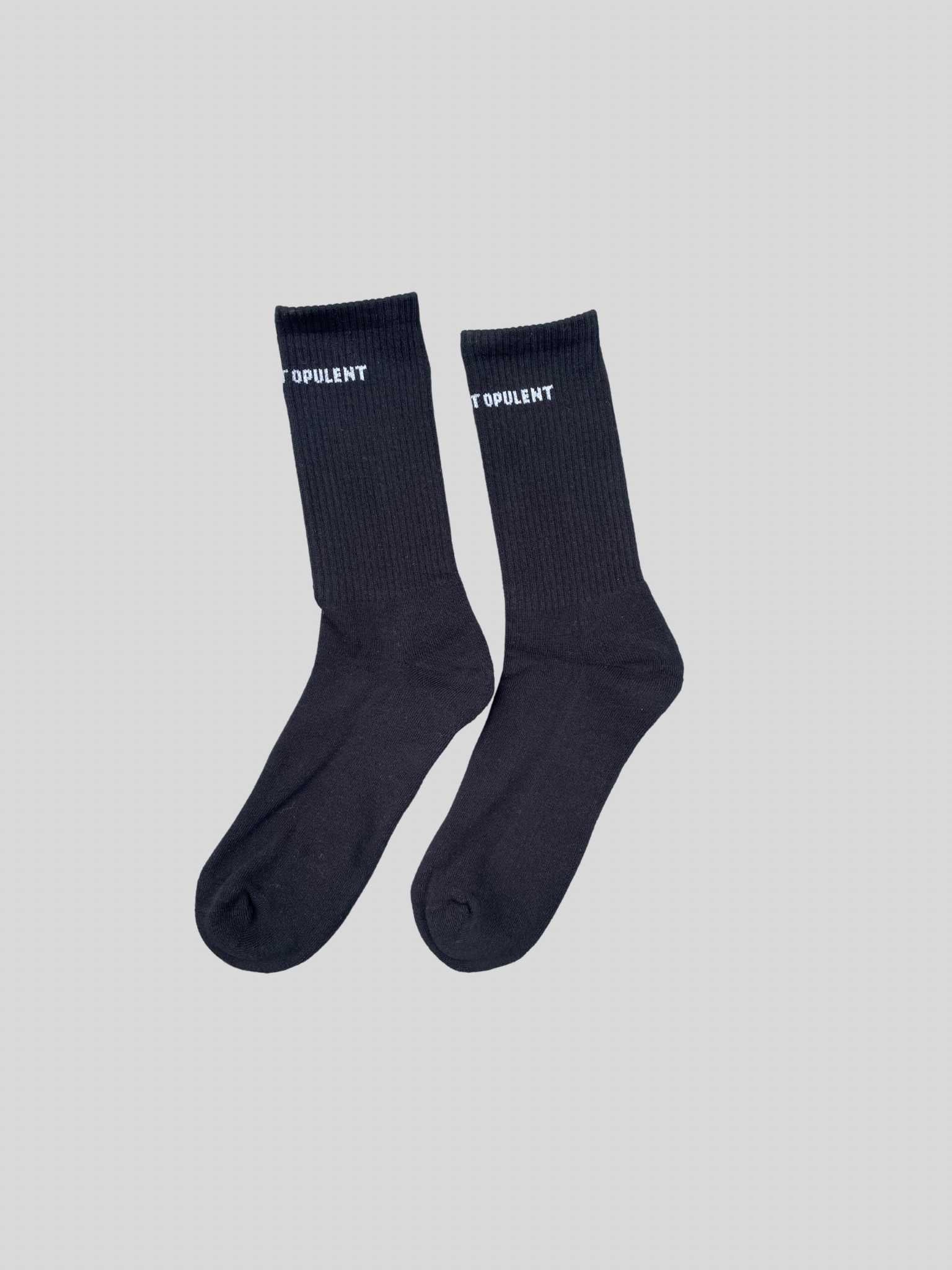 Clean But Opulent Socks - Black Opulent Apparel