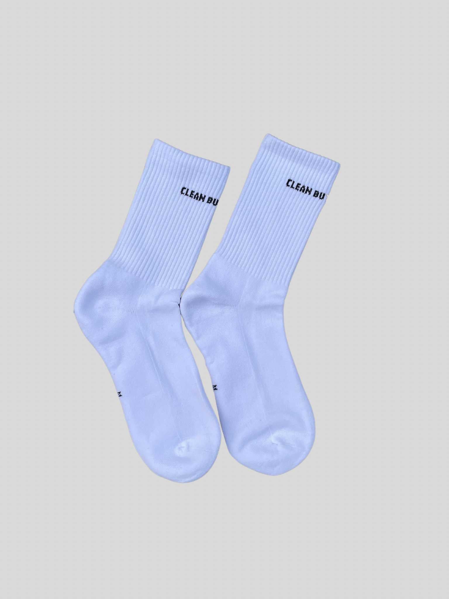 Clean But Opulent Socks - White Opulent Apparel