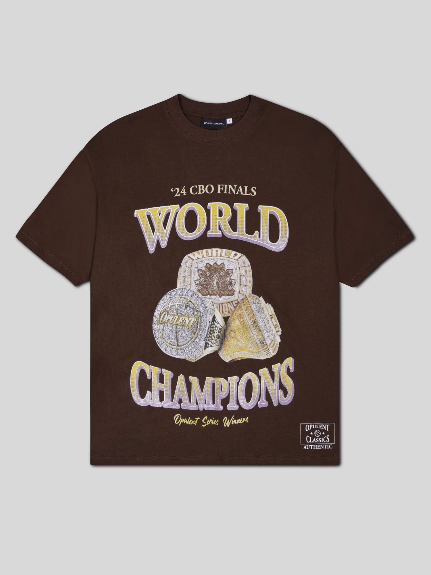 Opulent Apparel CBO Championship T-Shirt - Chocolate