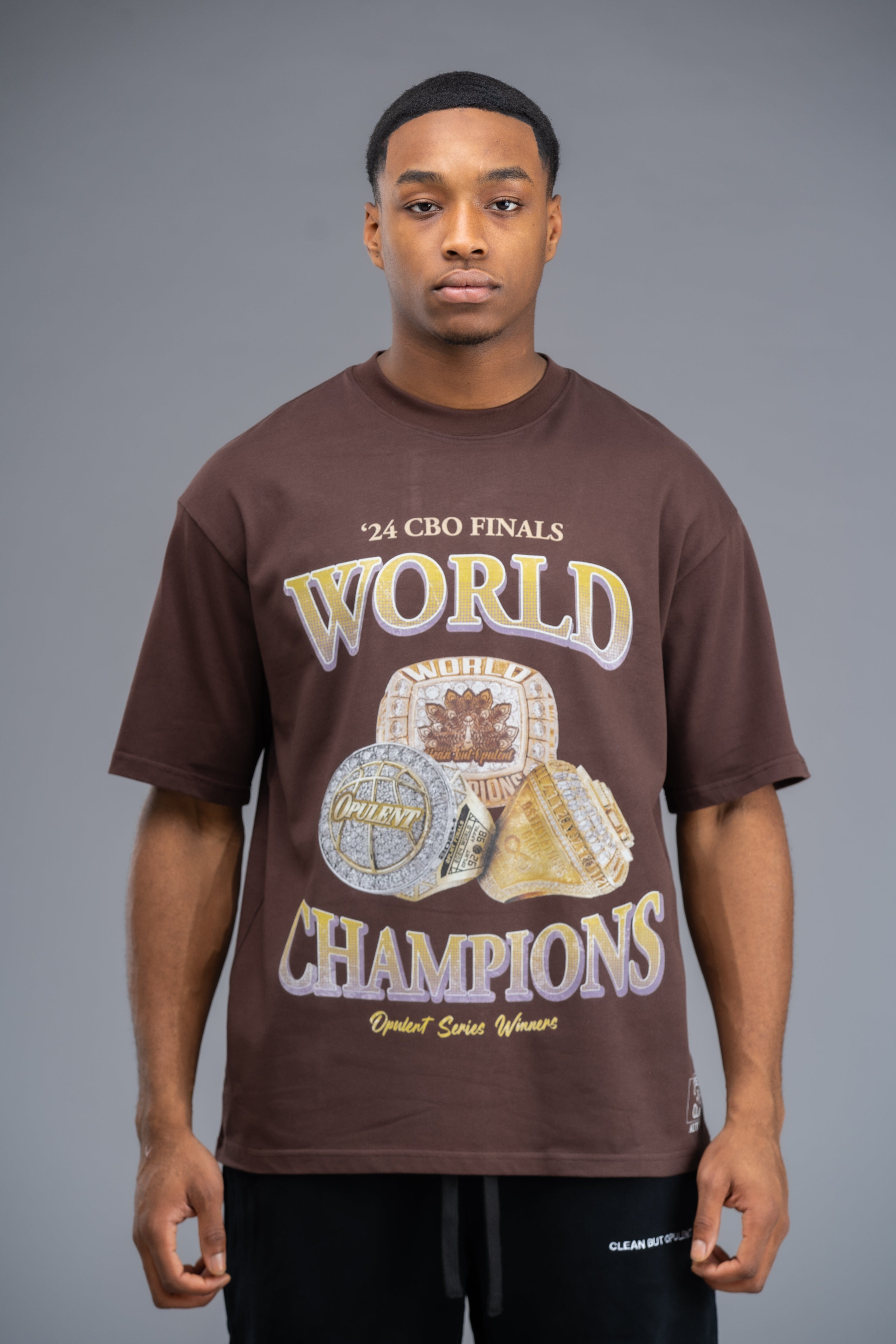 Opulent Apparel CBO Championship T-Shirt - Chocolate