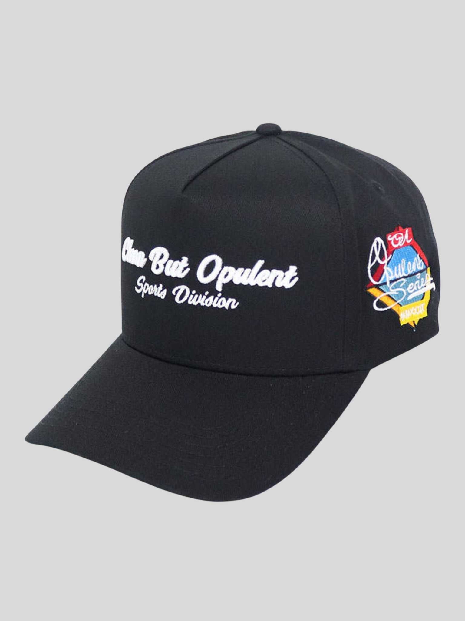 CBO Sports Division Baseball Cap - Black Opulent Apparel