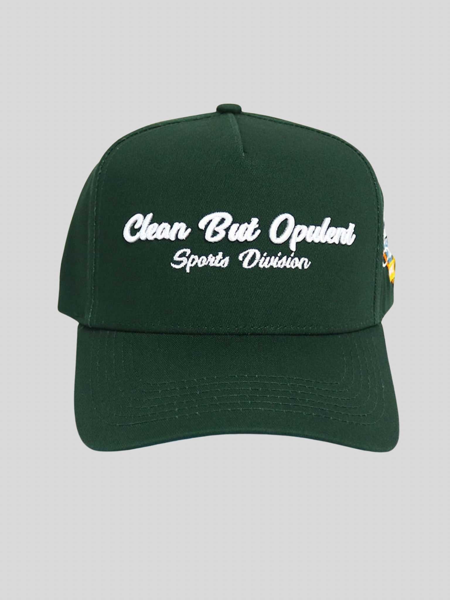 CBO Sports Division Baseball Cap - Green Opulent Apparel