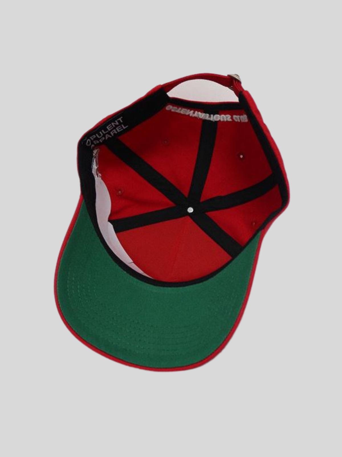 CBO Sports Division Baseball Cap - Red Opulent Apparel