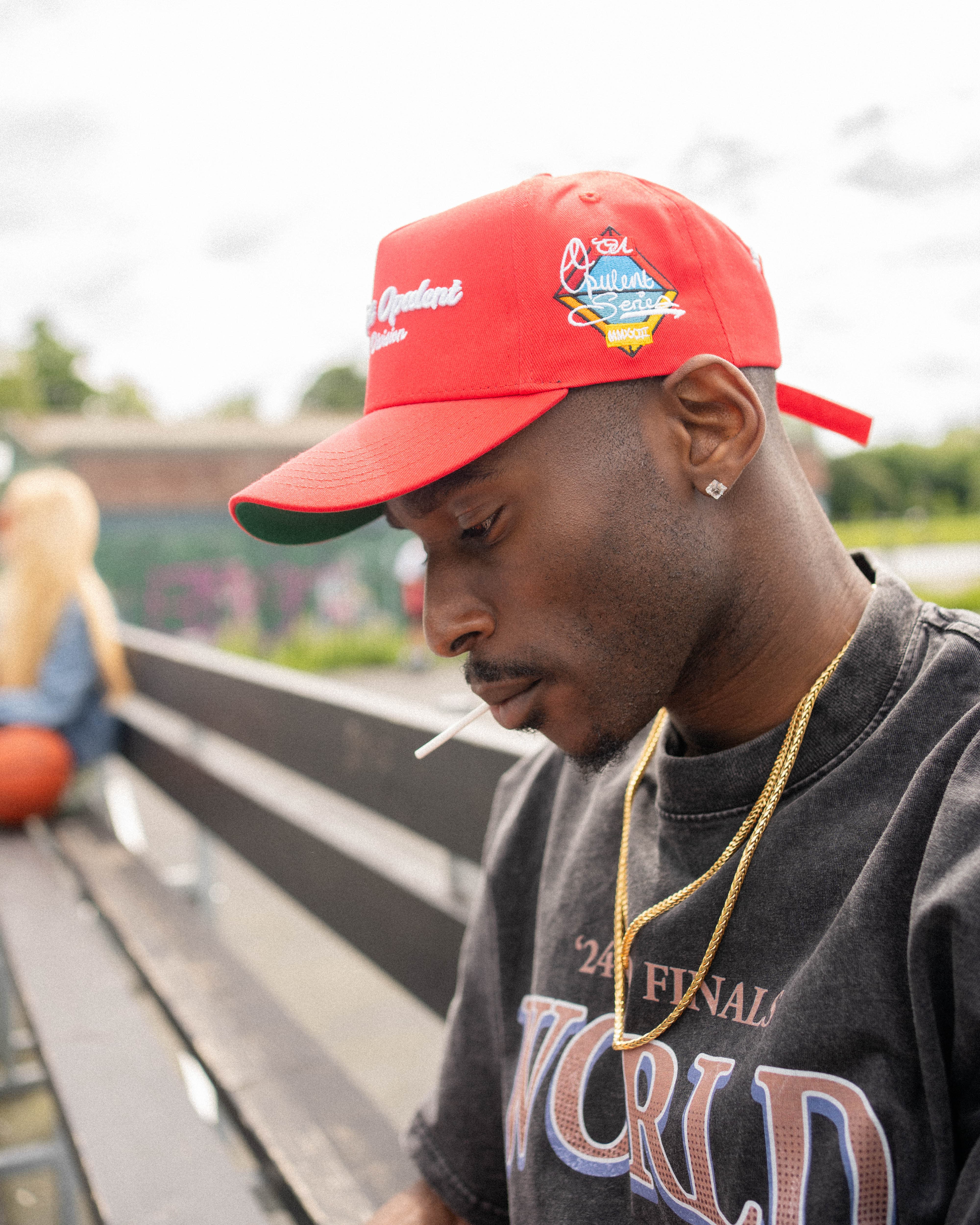 CBO Sports Division Baseball Cap - Red Opulent Apparel