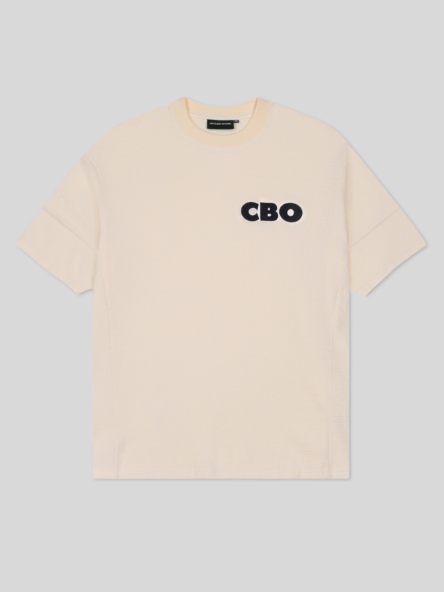 Opulent Apparel CBO Waffle T-Shirt - Cream