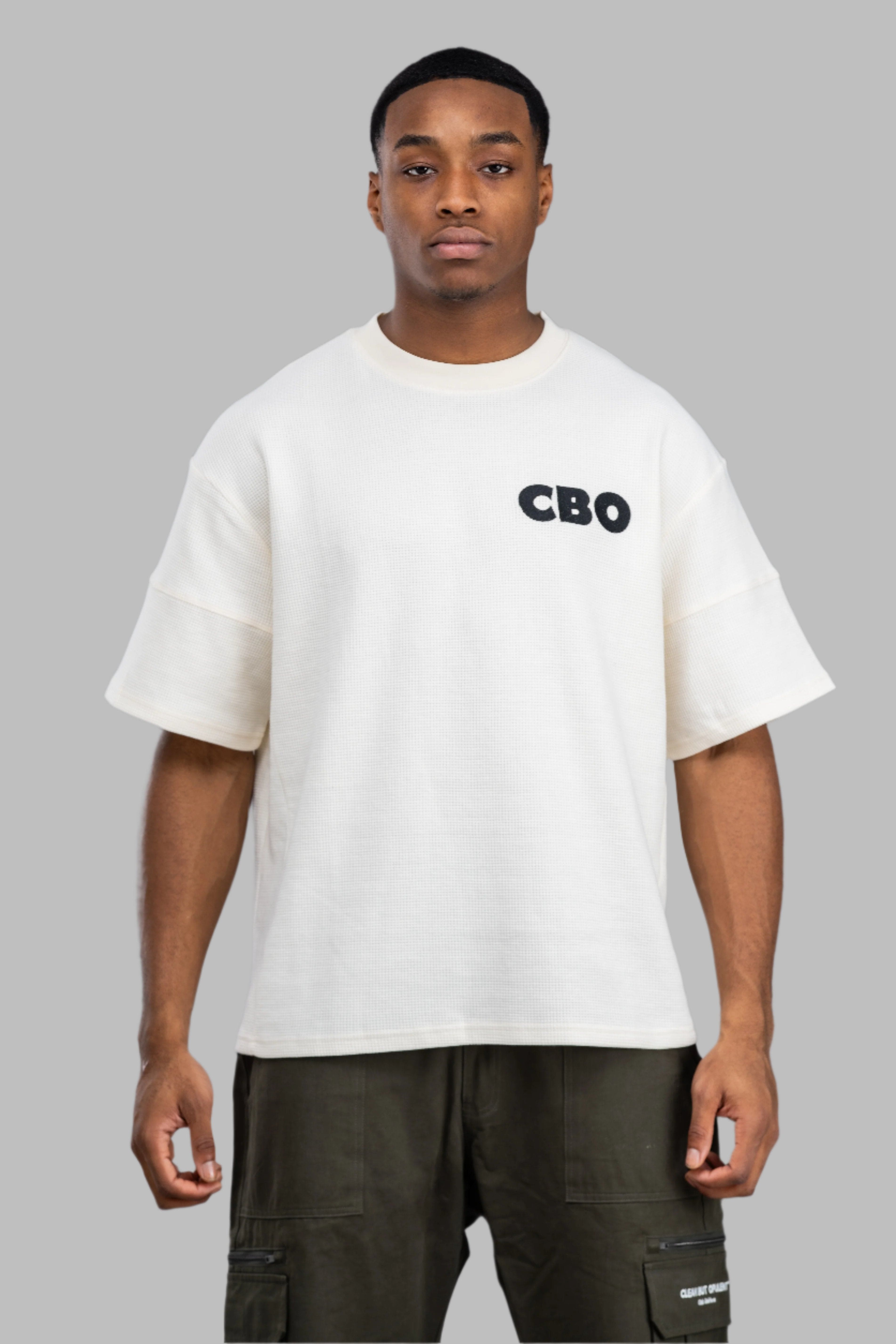 Opulent Apparel CBO Waffle T-Shirt - Cream