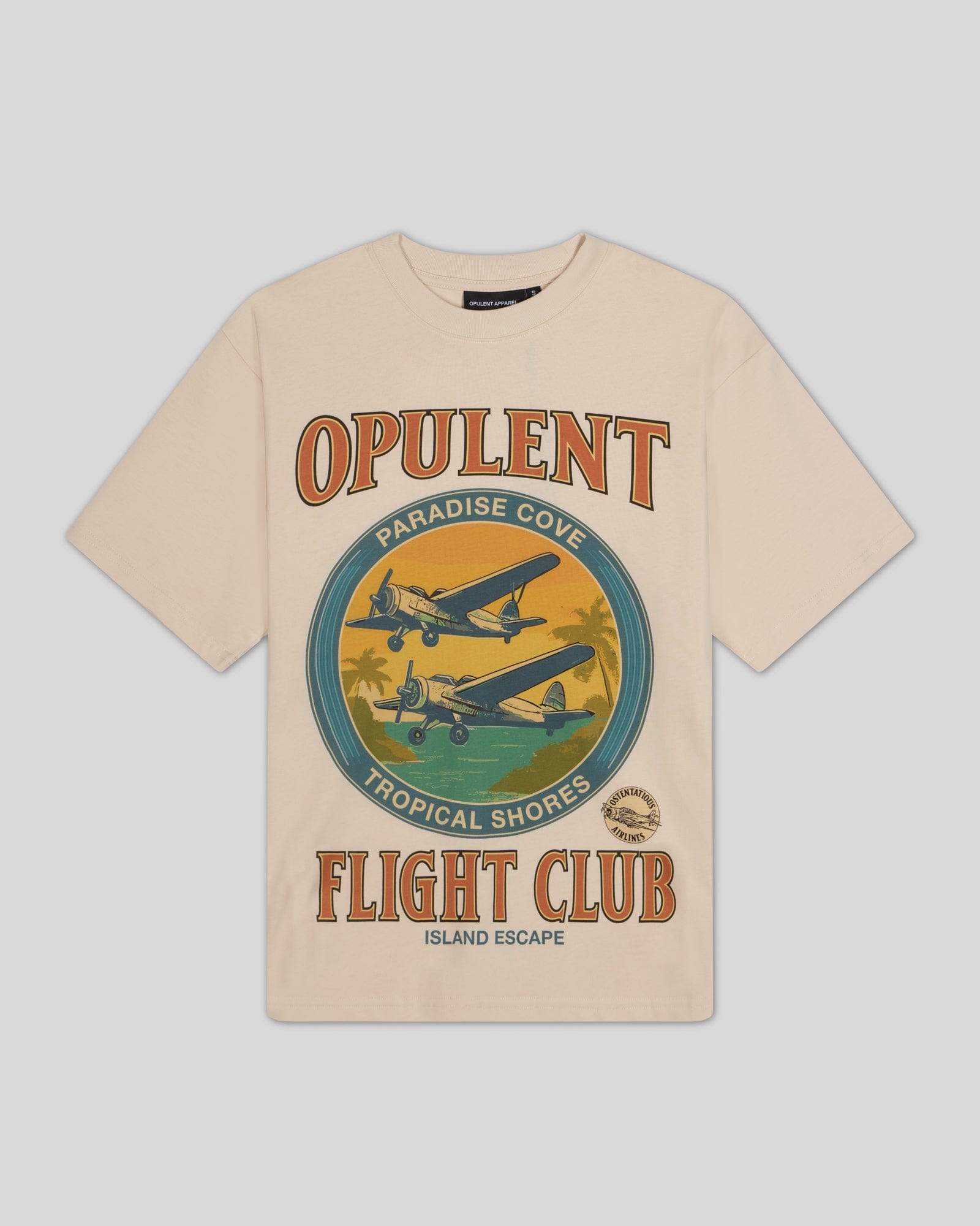 Opulent Apparel Flight Club T-Shirt - Beige